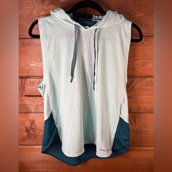 Under Armour Tops - Under Armour Women's Sleeveless Hoodie - Light and Dark Teal